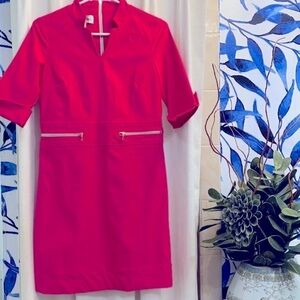 Women’s Sara Campbell Pink Rayon Blend 3/4 Sleeve Dress Size 2